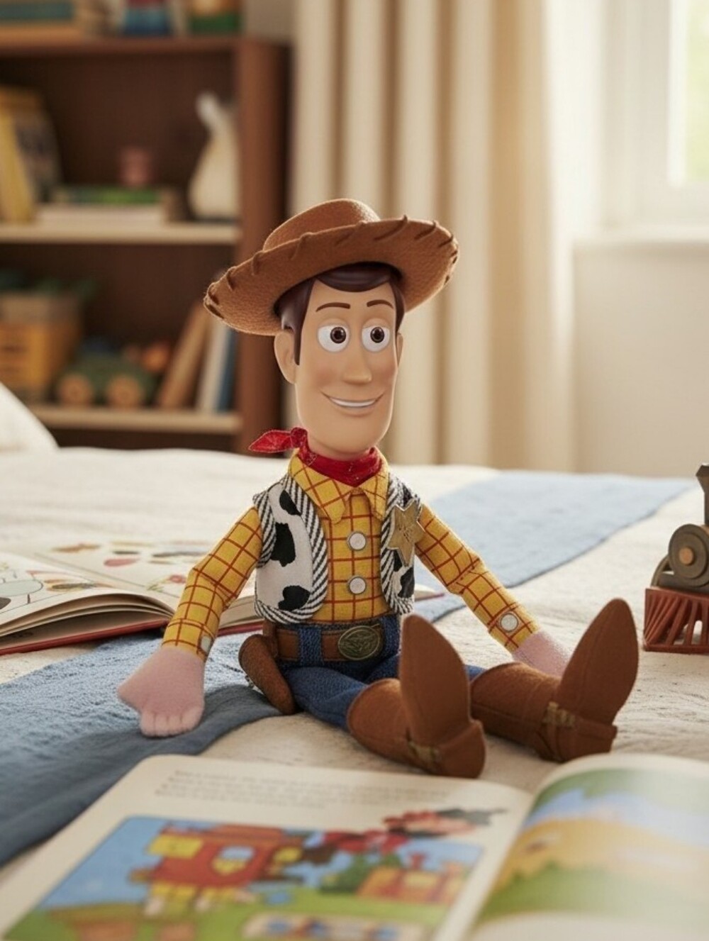Disney Store Woody Toy Story 12" Bean Bag Doll Vintage Cowboy Plush